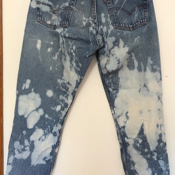 Levi Highwaisted 501 Acid Wash Jeans - Picture 2 of 3